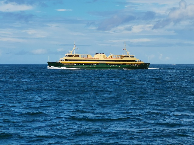 Manly Ferry Passes The Heads